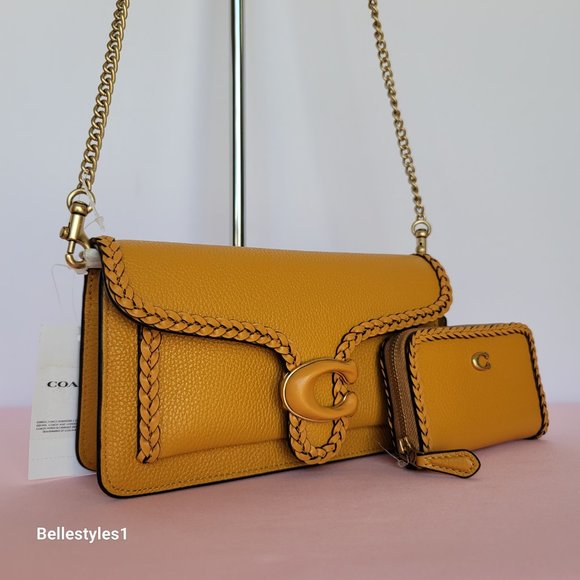 COACH Small Tabby Chain Clutch With Braided Trim & Matching Small Card Case SET⭐ - Picture 2 of 16